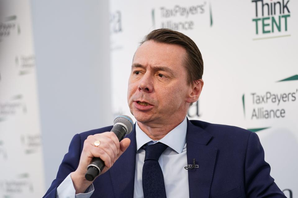 Mark Littlewood, Director General of the Institute of Economic Affairs speaks to Jacob Rees-Mogg (Getty Images)