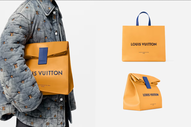 要吃午餐嗎？Louis Vuitton 男裝區目標... 偽裝成購物紙袋的2 款新包！