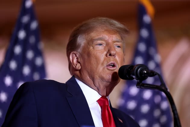 donald-trump-right-wing-reaction.jpg Former U.S. President Donald Trump  Makes An Announcement At His Florida Home - Credit: Joe Raedle/Getty Images