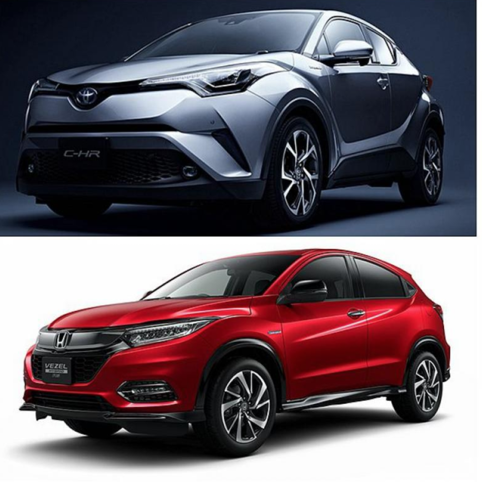 <strong>今年 Toyota C-HR（上圖）銷售雖然相同強勢，不過小改後的 Honda HR-V（下圖）似乎有縮短銷售差距的現象。</strong>