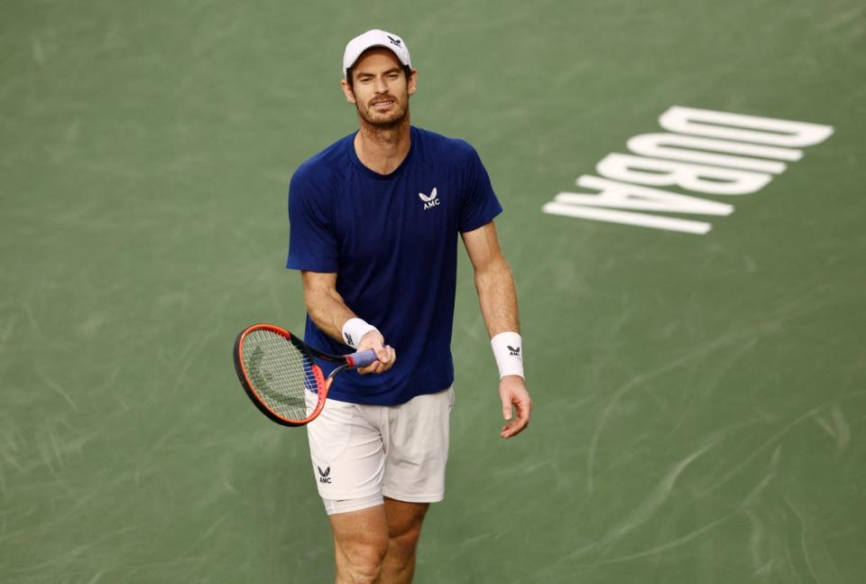 Andy Murray was despondent after his defeat to Humbert (REUTERS)