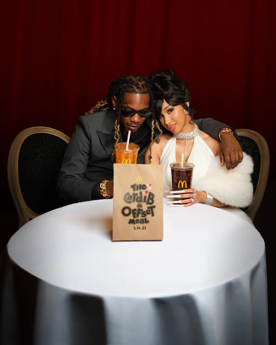 Offset and Cardi B are offering up the first-ever celebrity duo order. (McDonalds)