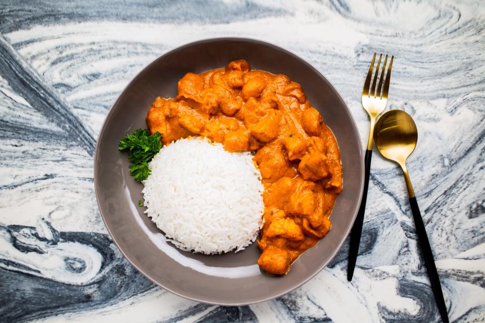 A photo of the Curry Pot's Butter Chicken, the eatery's most popular dish.