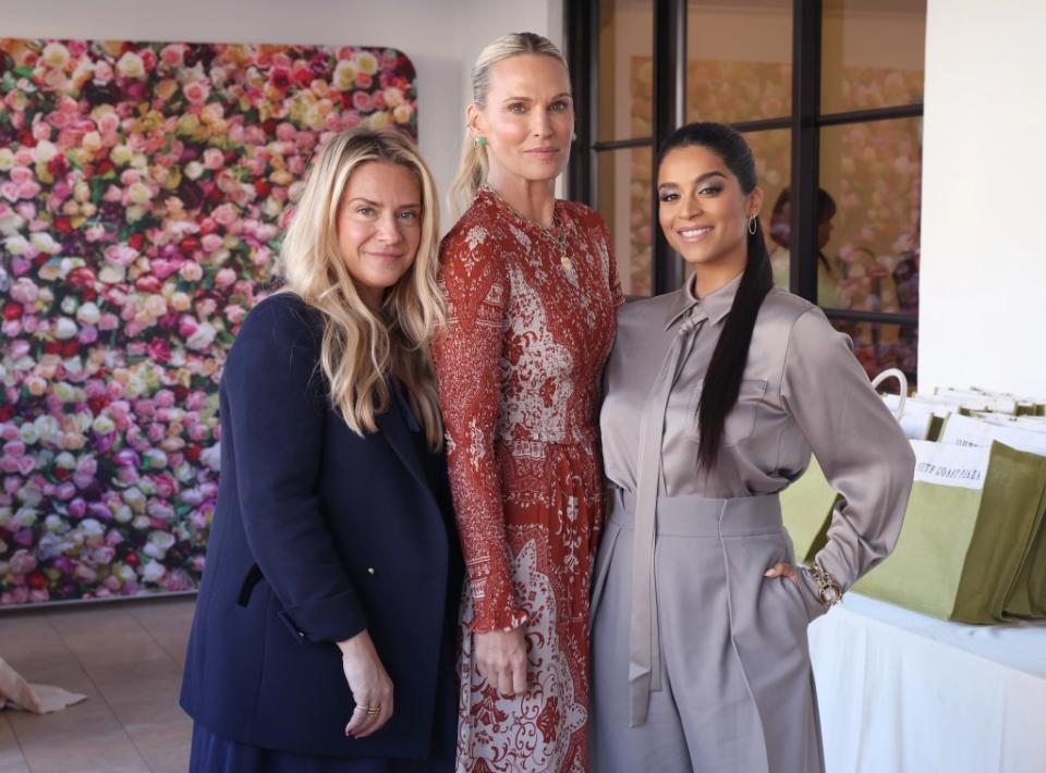 (L-R) Emese Gormley, Molly Sims and Lilly Singh at The Wrap's Power Women Summit, Maybourne Hotel, Beverly Hills, California on Dec 5, 2023.