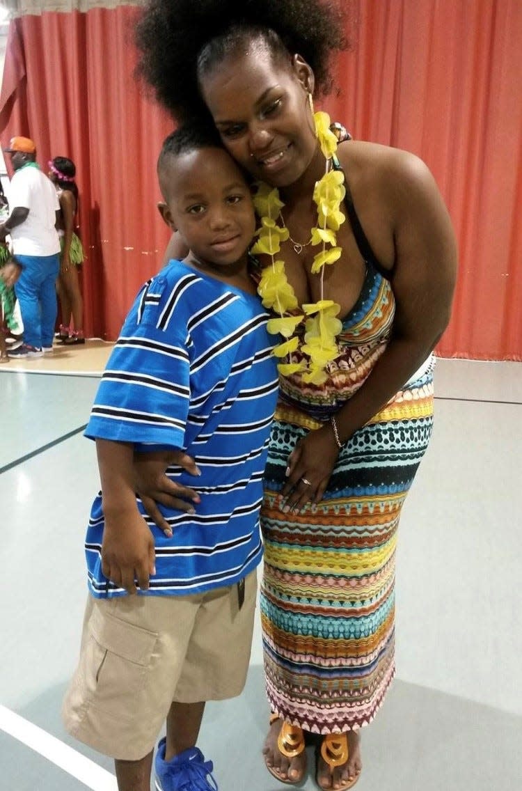 Kobe Kirkland with his mother, Patricia Hester, in an earlier photo.
(Photo: Photo provided by Patricia Hester)