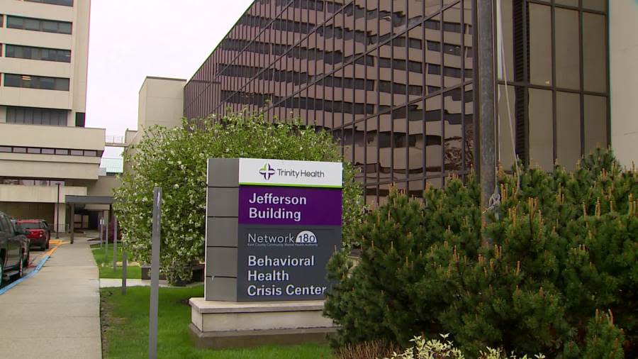 The Trinity Health and Network 180 Behavioral Health Crisis Center in Grand Rapids. (April 29, 2024)
