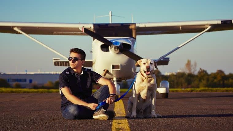 Dog Abandoned at San Francisco Airport Adopted by Pilot