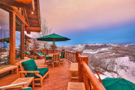 It overlooks the ski resort of Deer Valley, and offers year-round skiing, hiking and fishing. (<a href="https://www.toptenrealestatedeals.com/weekly-ten-best-home-deals/home/mitt-romneys-utah-mountain-ski-home" rel="nofollow noopener" target="_blank" data-ylk="slk:Top Ten Real Estate Deals;elm:context_link;itc:0;sec:content-canvas" class="link ">Top Ten Real Estate Deals</a>)