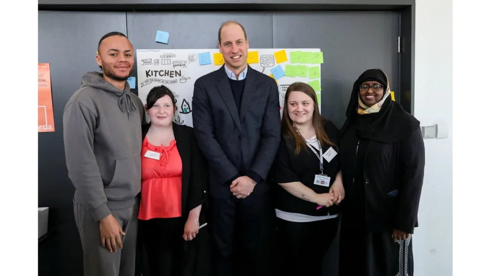 Prince William  visits a housing workshop to discuss solutions to support local families at risk of homelessness 