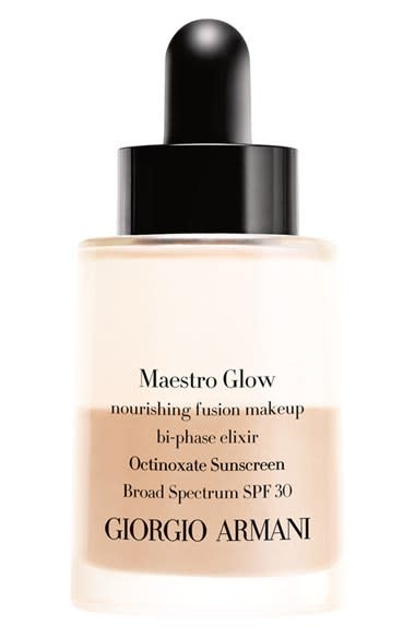 Giorgio Armani Maestro Glow Nourishing Fusion Makeup Bi-Phase Elixir Broad Spectrum SPF 30