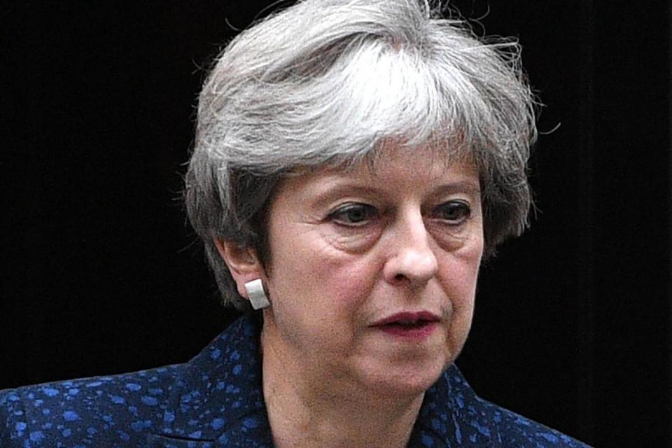 Cabinet meeting: Theresa May (EPA)