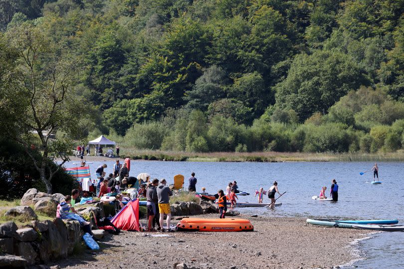 Llyn Geirionydd, near Trefriw, is a favourite with families