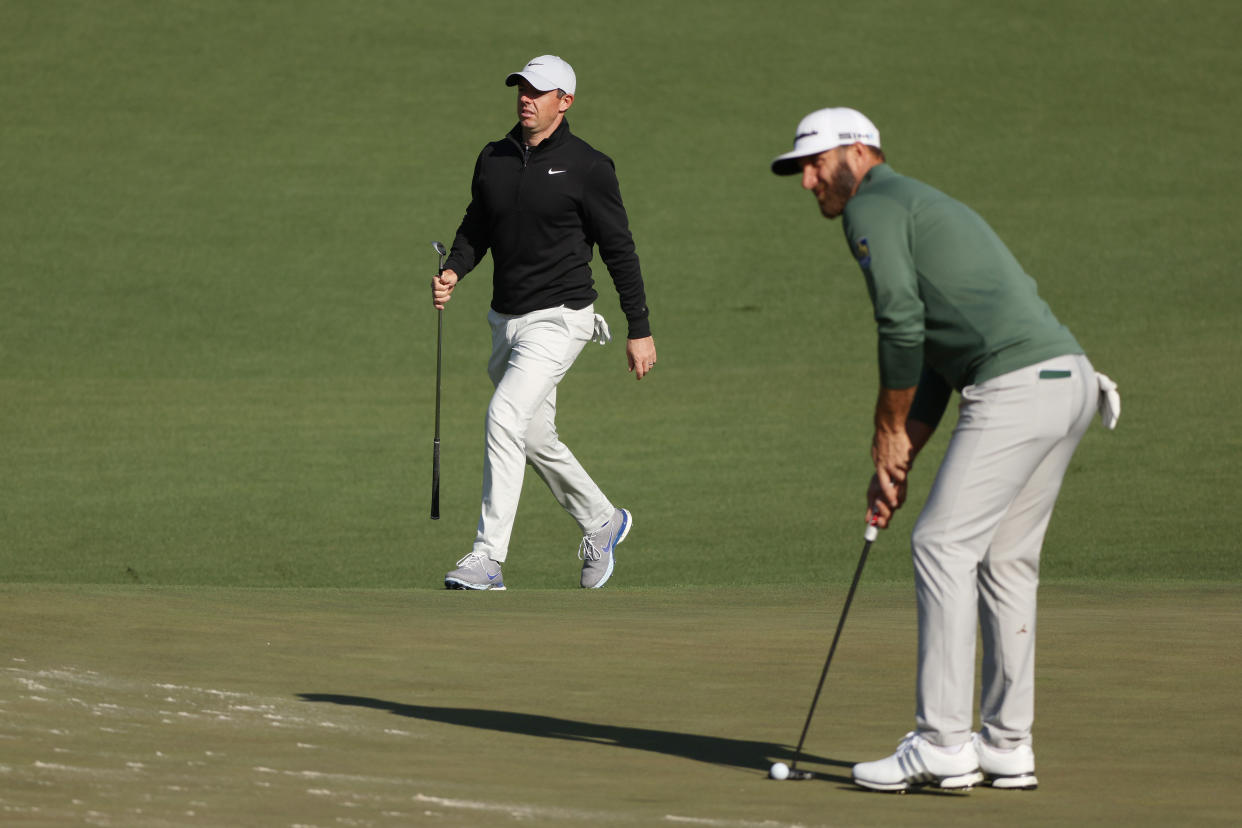 Rory McIlroy and Dustin Johnson are paired together in the first rounds of the U.S. Open. (Photo by Kevin C. Cox/Getty Images)