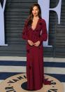 <p>Burgundy was a popular color choice on the night. (Photo: JEAN-BAPTISTE LACROIX/AFP/Getty Images) </p>