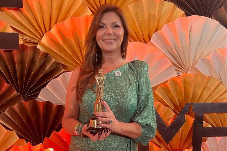 Mariel Di Lenarda, mejor panelista de la tele en los Martín Fierro 2023, y una polémica que surgió a raíz de su premiación el domingo último