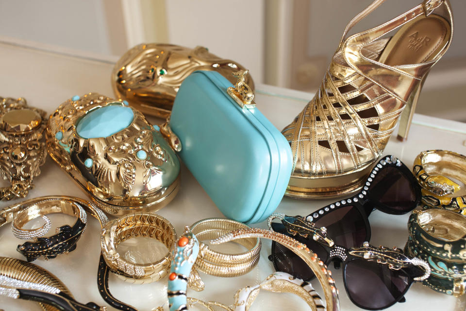 Pieces from Anna Dello Russo's H&M accessories line