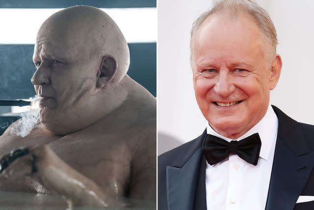 <p>Niko Tavernise/Warner Bros./PictureLux /The Hollywood Archive/Alamy ; Vittorio Zunino Celotto/Getty</p> Stellan Skarsgard in 'Dune: Part Two'.