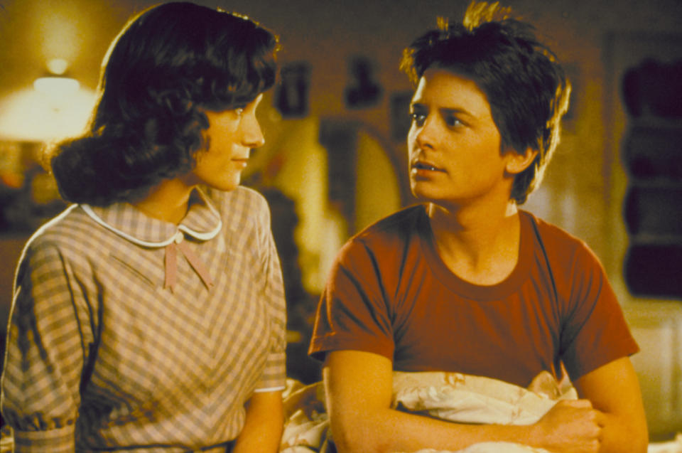 Michael J Fox with Lea Thompson in Back To The Future (Universal Home Entertainment)