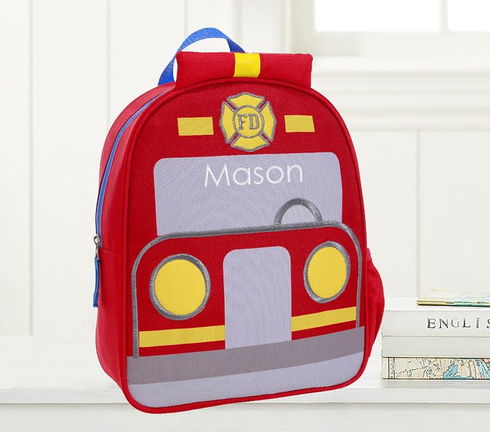 Pottery Barn Kids Fire Truck Little Critters Backpack ('Multiple' Murder Victims Found in Calif. Home / 'Multiple' Murder Victims Found in Calif. Home)