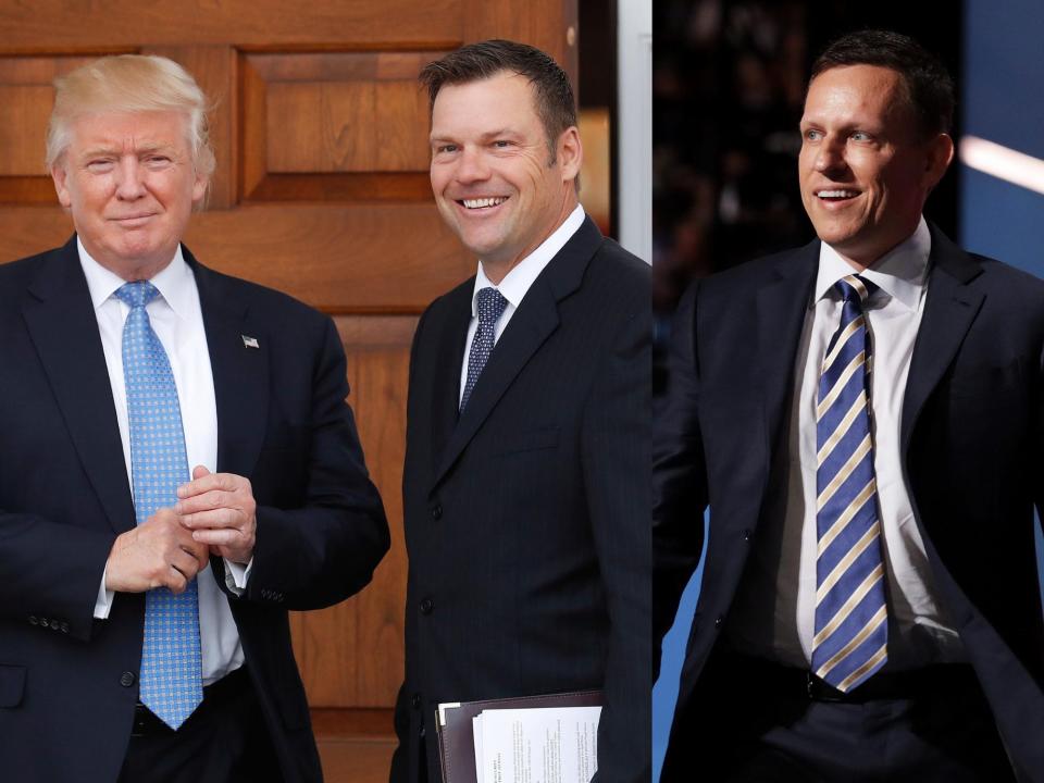 trump kobach thiel