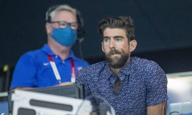 Michael Phelps at the Olympics in Tokyo.