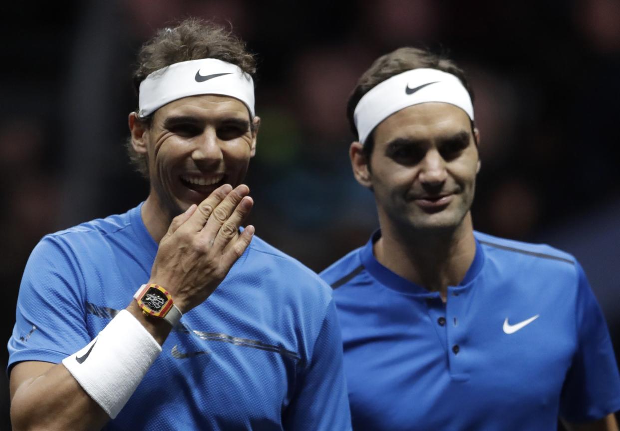 Rafa Nadal and Roger Federer