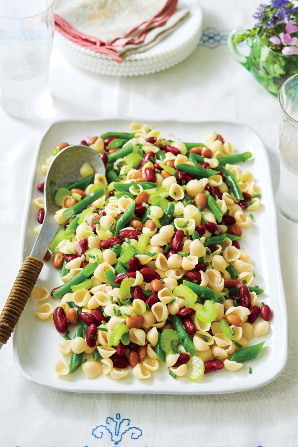 Three-Bean Pasta Salad