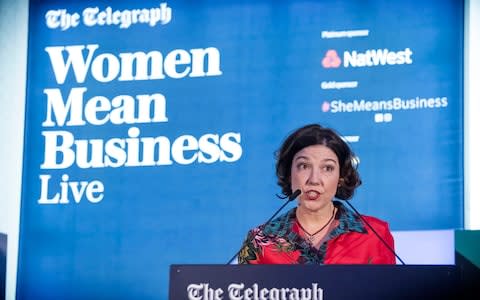 Christine Armstrong at The Telegraph's Women Mean Business conference - Credit: Telegraph