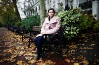 The President of the Executive Committee of the Syrian Democratic Council Ilham Ahmed poses for a portrait in central London