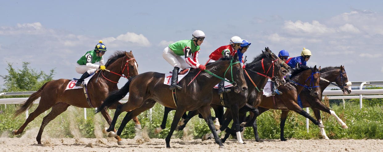 Race for the prize of the Summer in Pyatigorsk,Caucasus.