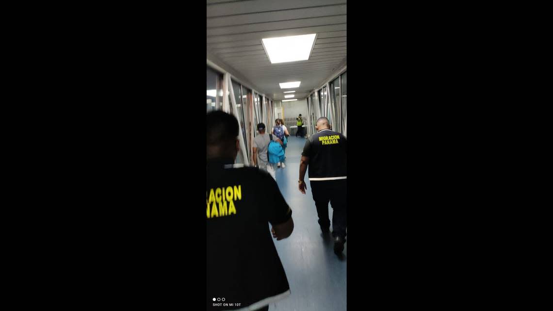 Colombian national Mario Antonio Palacios Palacios, 43, known as ‘Floro,’ boarding a Miami-bound flight in Panama, where during a layover on Monday, Jan. 3, 2022, he was informed that there was a U.S. warrant for his arrest. Palacios was the first suspect to be formally charged in the July 7, 2021, assassination of Haitian President Jovenel Moïse in Haiti.