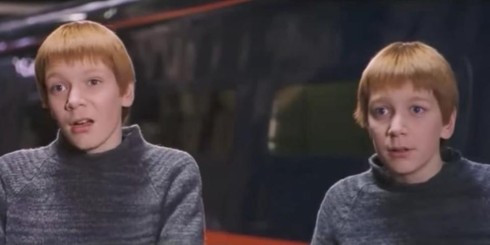 Fred George Weasley Twins Harry Potter Sorcerer's Stone movie 