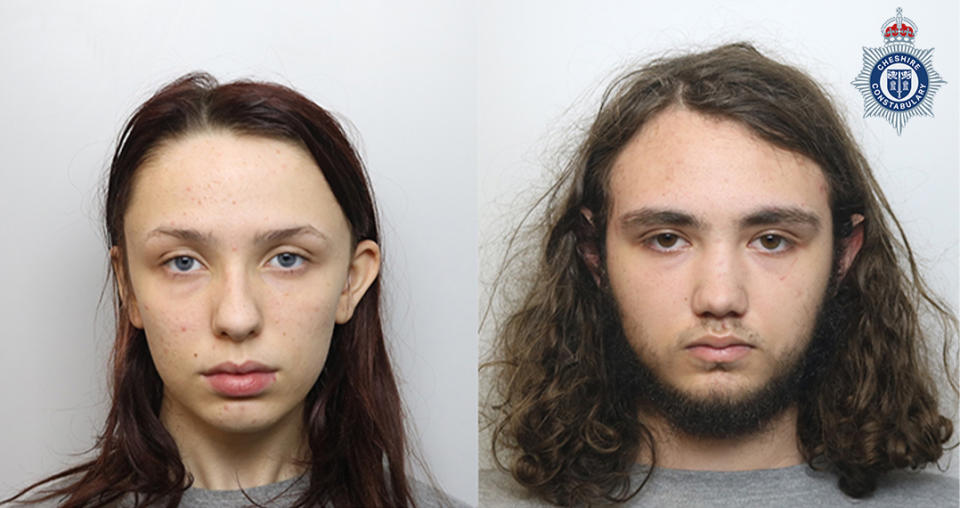 Scarlett Jenkinson and Eddie Ratcliffe have been named as the murderers of Brianna Ghey. (Cheshire Police)