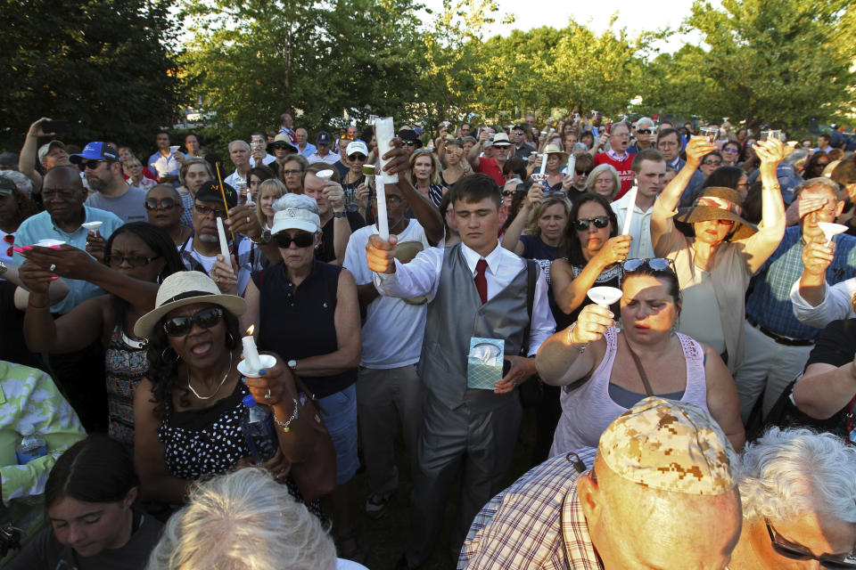 Mourners remember 5 people slain at the Capital Gazette in Annapolis, Md.