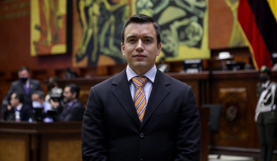 Daniel Noboa, presidente de Ecuador. Imagen: Flickr samblea Nacional del Ecuador.