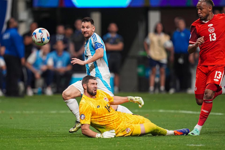 Lionel Messi wasn't able to score against Canada, but he did pick up an assist.