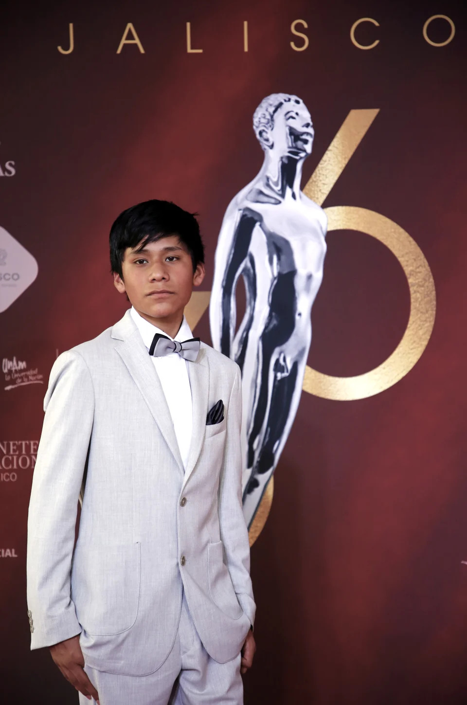 GUADALAJARA, MEXICO - SEPTEMBER 7: Ikal Paredes poses for photo during a Red Carpet of Ariel Awards 2024 at Teatro Diana on September 7, 2024 in Guadalajara, Mexico. (Photo by Medios y Media/Getty Images)