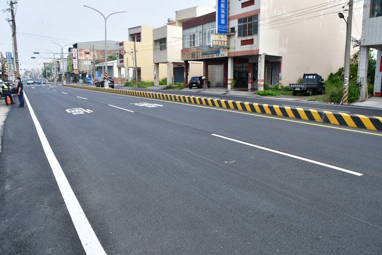 福興鄉彰鹿路道路改善完工　提升行的安全