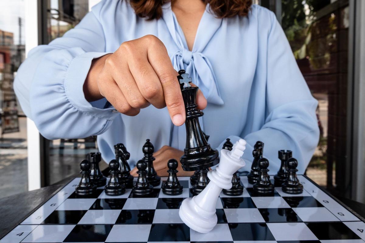 She taught herself checkers and chess and now is OBSESSED with