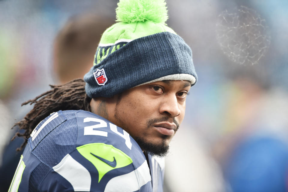 Marshawn Lynch entrará para o Hall da Fama? (Ronald C. Modra/Getty Images)