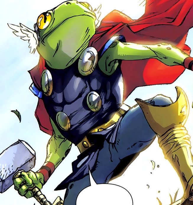 Throg is an amphibian ally of Thor. (Image: Marvel Comics)