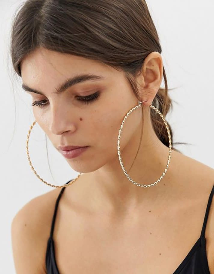 STYLECASTER | Hoop Earrings So Truly Massive You Could Probably Fit Your Head Through Them