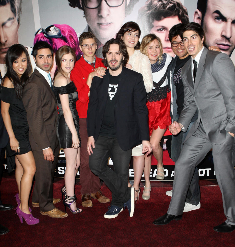 the cast on the red carpet