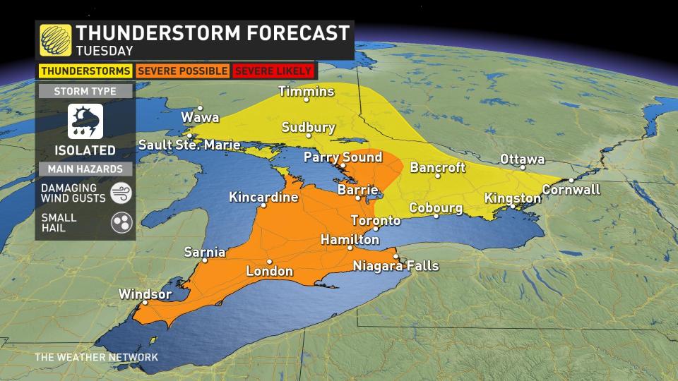 Baron - ON severe thunderstorm threat - April 9