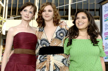 Alexis Bledel , Amber Tamblyn and America Ferrera at the Hollywood premiere of Warner Bros. Pictures' The Sisterhood of the Traveling Pants