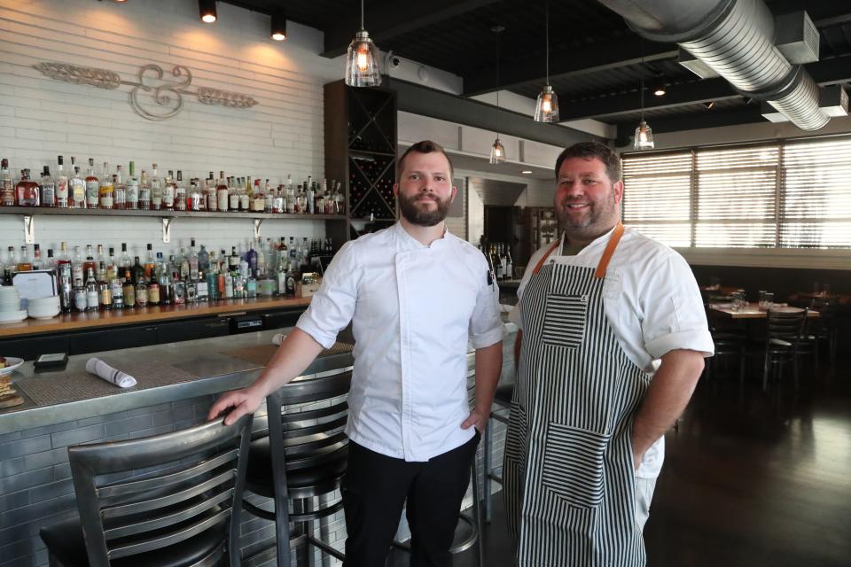 Thursday, December 21, 2023; Savannah, Georgia; Executive Chef Caleb Ayers and owner Zach Shultz at Cotton & Rye, located on Habersham Street in Savannah, Georgia.