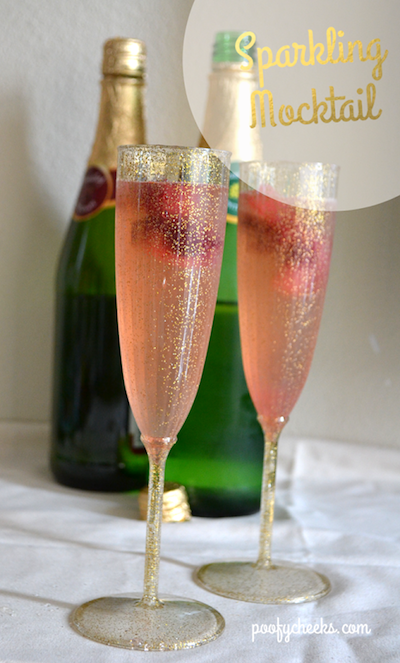 Simple Sparkling Raspberry Mocktail