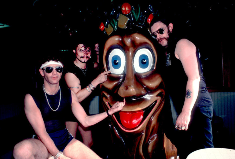 Motorhead the band standing next to McDonald's tree