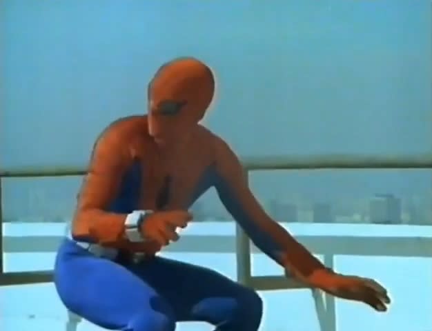 Spider-Man in "Spider-Man Strikes Back" (1978).