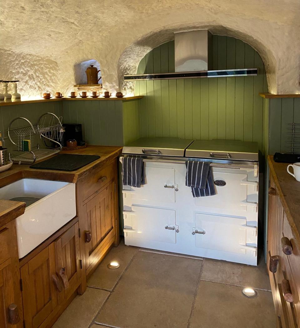 With no wi-fi or television, spend you afternoons cooking in this charming kitchen